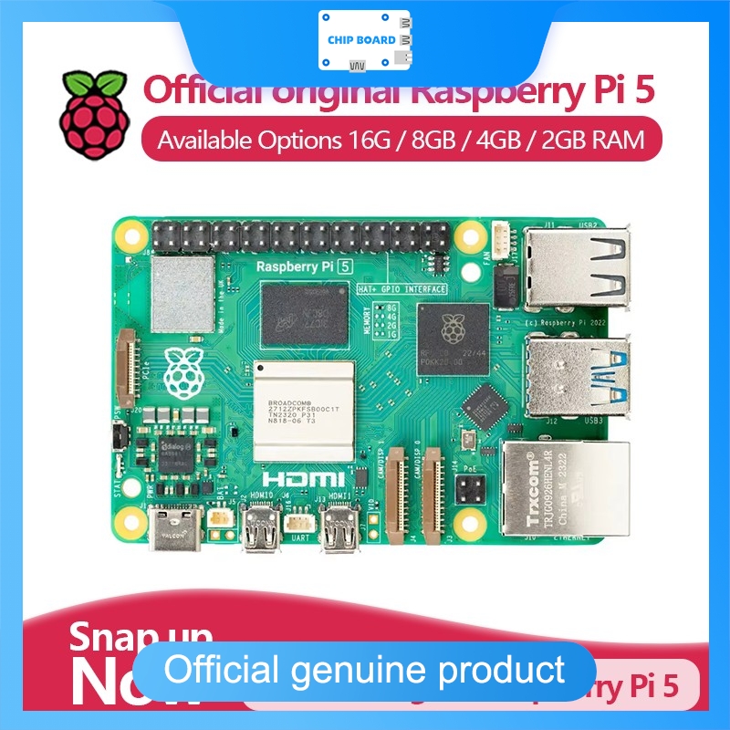 Raspberry Pi 5 8Gb Kit - Oficjalny komputer jednopłytkowy Raspberry Pi 5,