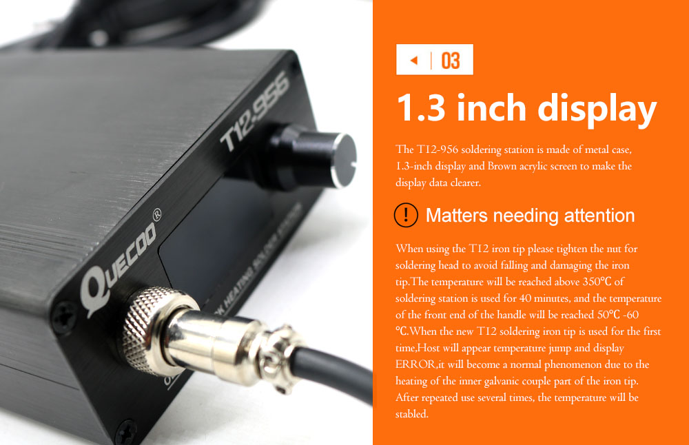 Cyfrowa stacja lutownicza QUEC – Soldering Station T12 Oled recenzja i cena